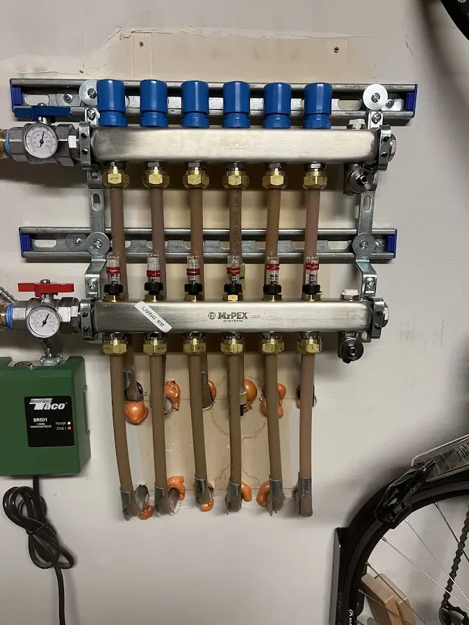 Plumber performing Leak Detection at a residential property in Proctor